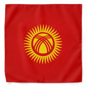 Cool Kyrgyzstan Flag Fashion Bandana