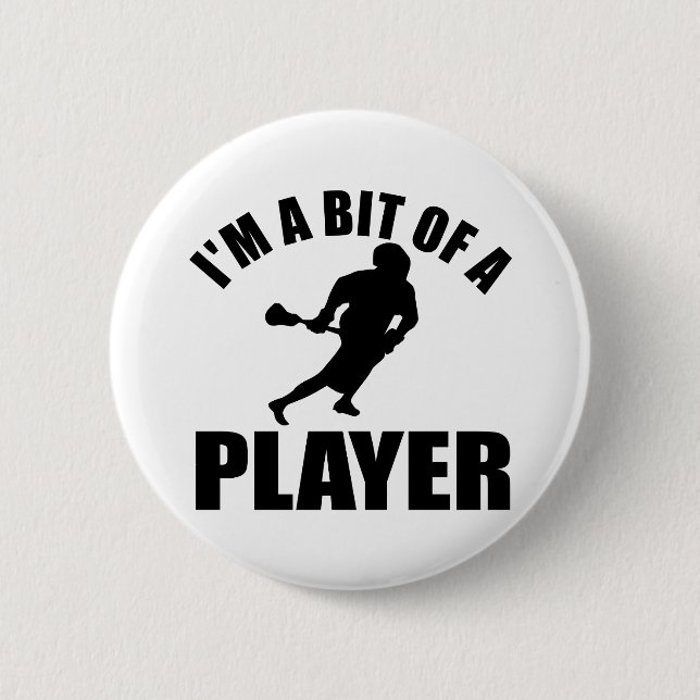 Cool Lacrosse design Pinback Button (Front)