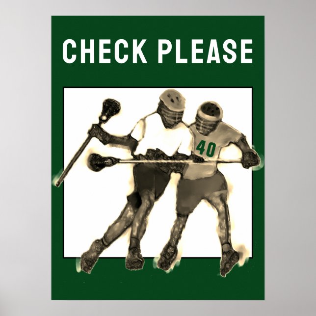Cool Lacrosse Poster (Front)