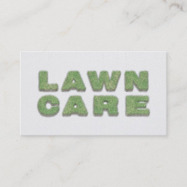 Cool Landscaping Lawn Care Mower Business Card (Front)