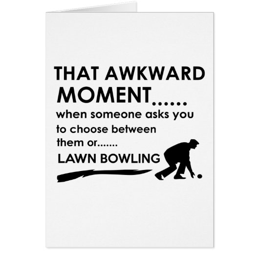 Cool lawn bowl designs cards (Front)