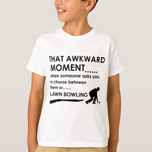 Cool lawn bowl  designs T_Shirt