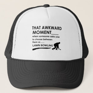 Cool lawn bowl  designs trucker hat