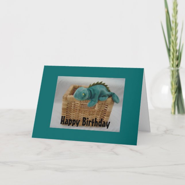 Cool Lazy Lizard Card (Front)