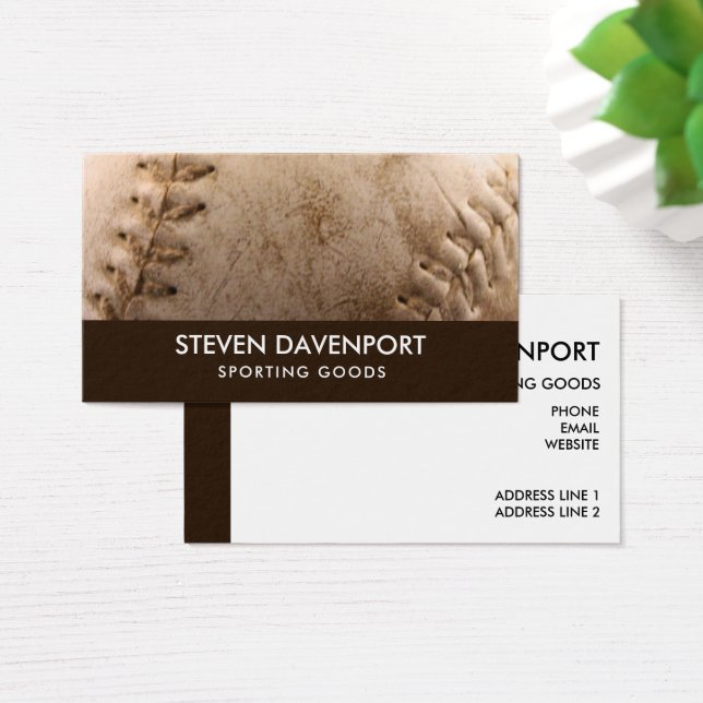 Cool Leather Baseball Old & Worn (Desk)