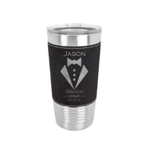 Cool Leatherette Tuxedo 20 oz Steel Tumbler