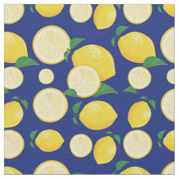 Cool Lemon Pattern Fabric
