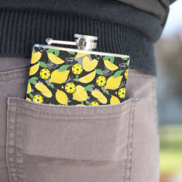 &#127819;cool &#127819;  lemon pickleball  flask