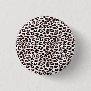 Cool Leopard Animal Print Pattern Button