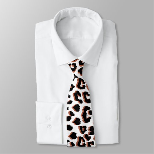 Cool Leopard Animal Print Pattern Neck Tie