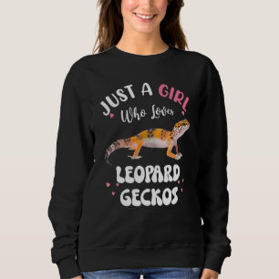 Cool Leopard Gecko For Girls Women Pet Lizard Rept Sweatshirt