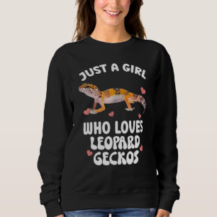 Cool Leopard Gecko For Girls Women Pet Lizard Rept Sweatshirt