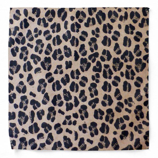 Cool Leopard Pattern Bandana (Front)