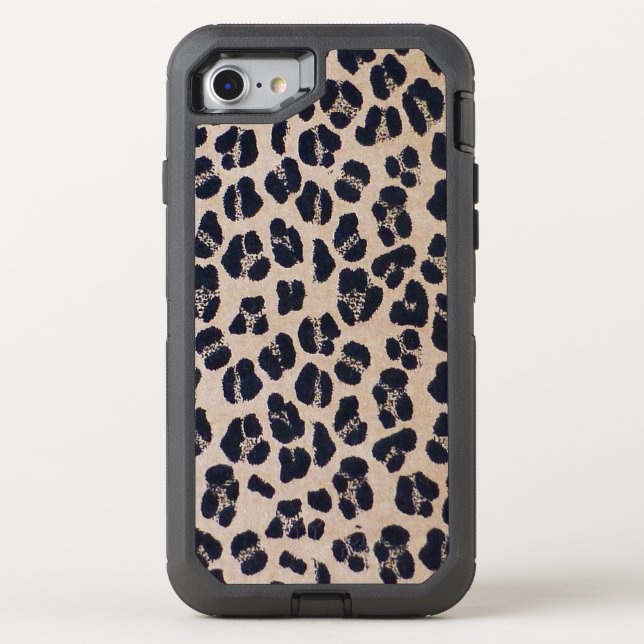 Cool Leopard Pattern Otterbox iPhone Case (Back)