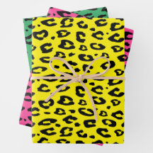 Cool leopard print Christmas Wrapping Paper Sheets