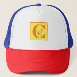 Cool Letter &quot;C&quot; (personalized) Trucker Hat