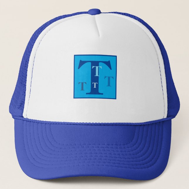 Cool Letter "T" (personalized)   T-Shirt Trucker Hat (Front)