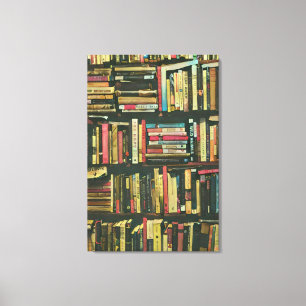 Cool library lover gift canvas print
