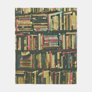 Cool library lover gift fleece blanket