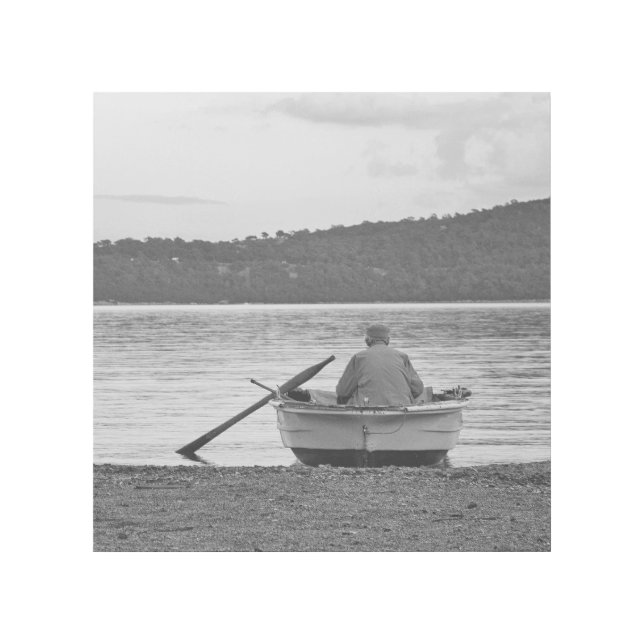 Cool lifestyle cultural photo of Aegean fisherman Gallery Wrap (Front)