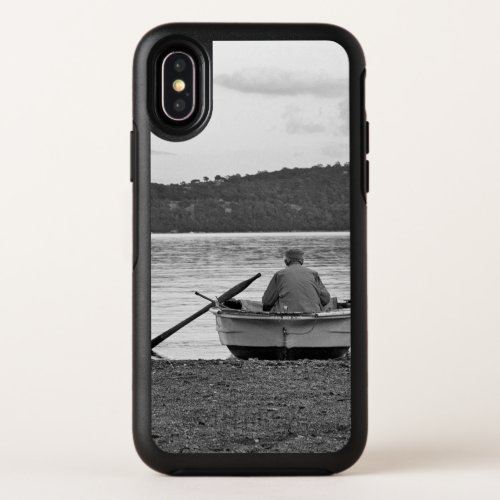 Cool lifestyle cultural photo of Aegean fisherman OtterBox Symmetry iPhone X Case