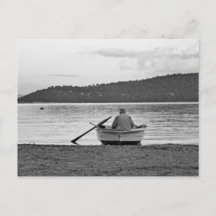 Cool lifestyle cultural photo of Aegean fisherman Postcard