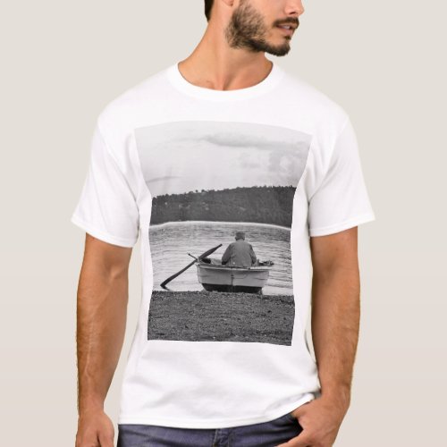 Cool lifestyle cultural photo of Aegean fisherman T_Shirt