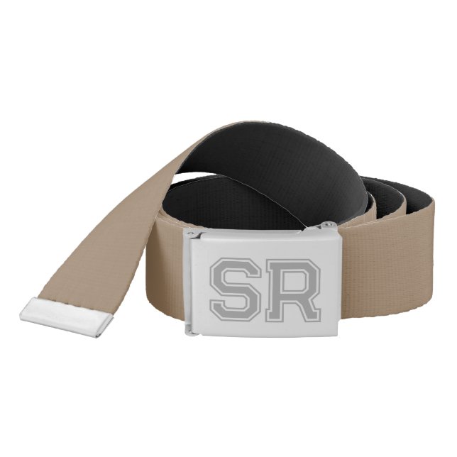 Cool light brown and black reversible belt for men (Snake)