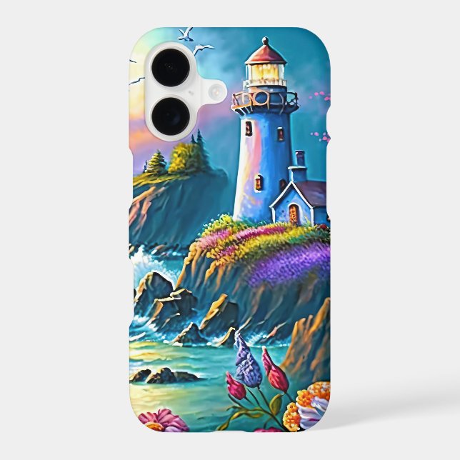 cool lighthouse lovers beach Case-Mate iPhone case (Back)