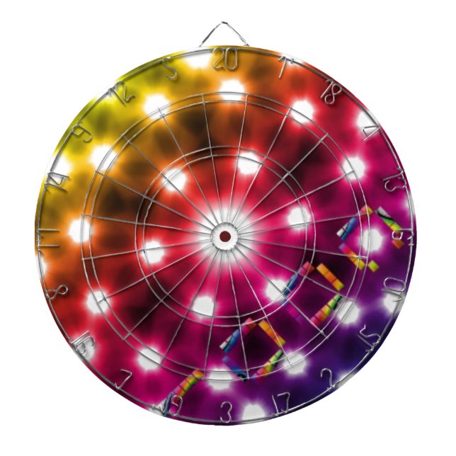 Cool Lights Dartboard With Darts (Front)