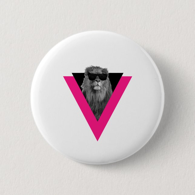 Cool Lion Button (Front)