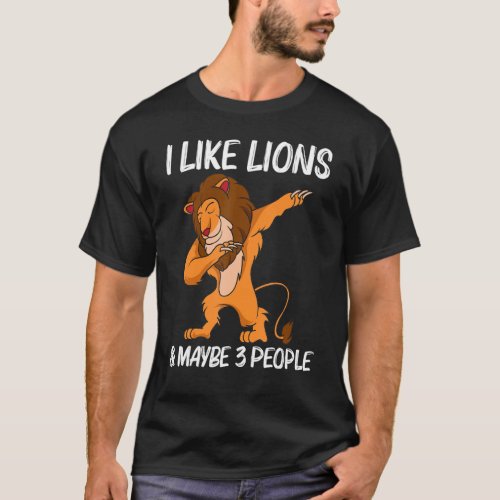 Cool Lion For Men Women Jungle Safari Animal   T_Shirt