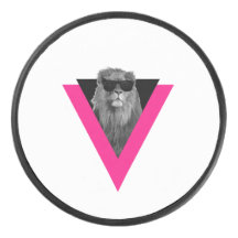 Cool Lion Hockey Puck