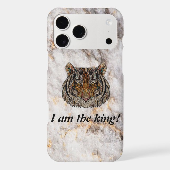 Cool Lion Marble Iphone Case (Back)