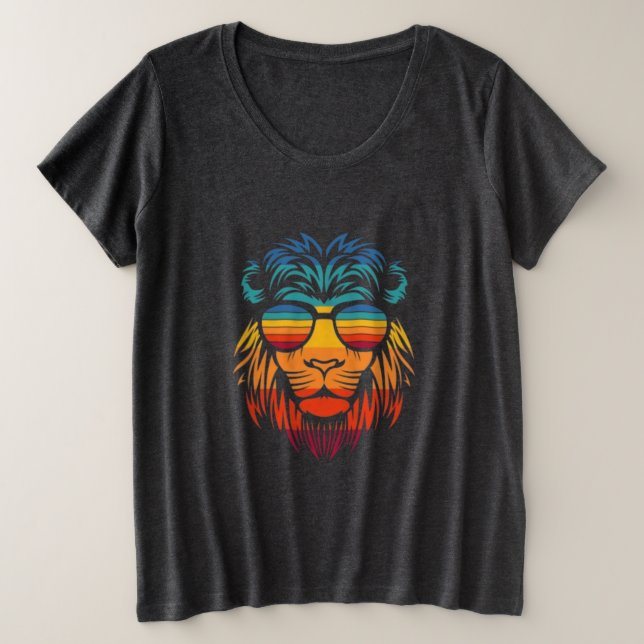 Cool Lion  T-Shirt (Design Front)