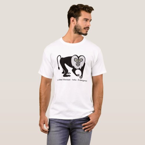 Cool Lion_tailed MACAQUE_ Mens T_Shirt
