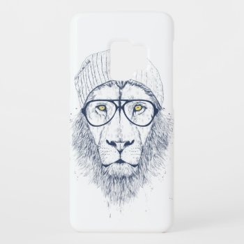 Cool Lion (white) Case-mate Samsung Galaxy S9 Case by bsolti at Zazzle