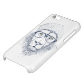 Cool lion (white) iPhone case (Bottom)