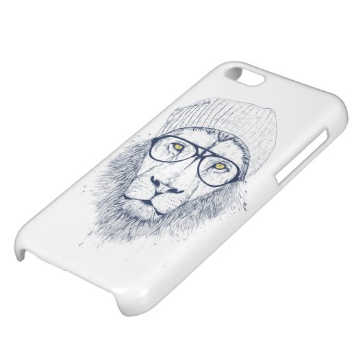 Cool lion (white) iPhone case (Bottom)