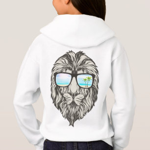 Cool Lion With Summer Sunglasses Hoodie