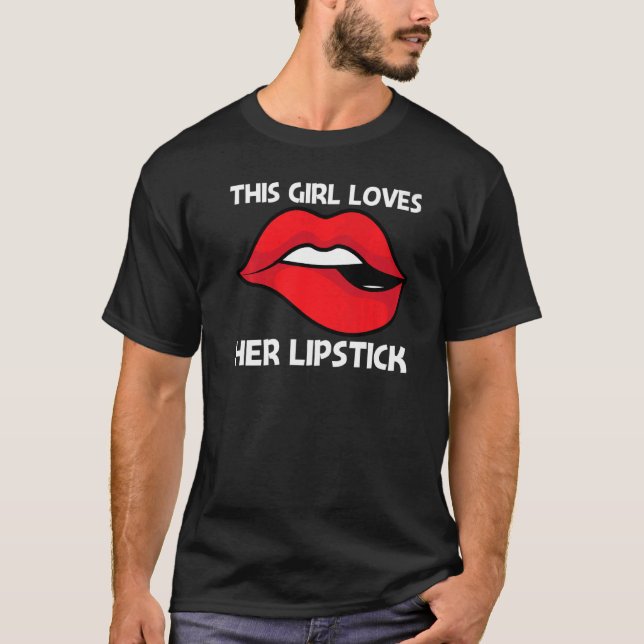 Cool Lipstick For Girls Kids Cosmetic Makeup  1 T-Shirt (Front)