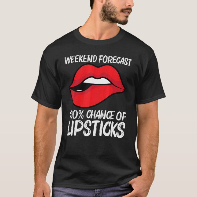 Cool Lipstick For Men Women Cosmetic Makeup  2 T-Shirt (Front)