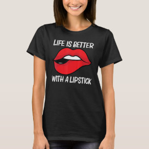 Cool Lipstick For Men Women Cosmetic Makeup T-Shirt