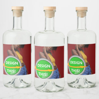 COOL! Liquor Bottle Labels (4" x 3.5") - Set of 6