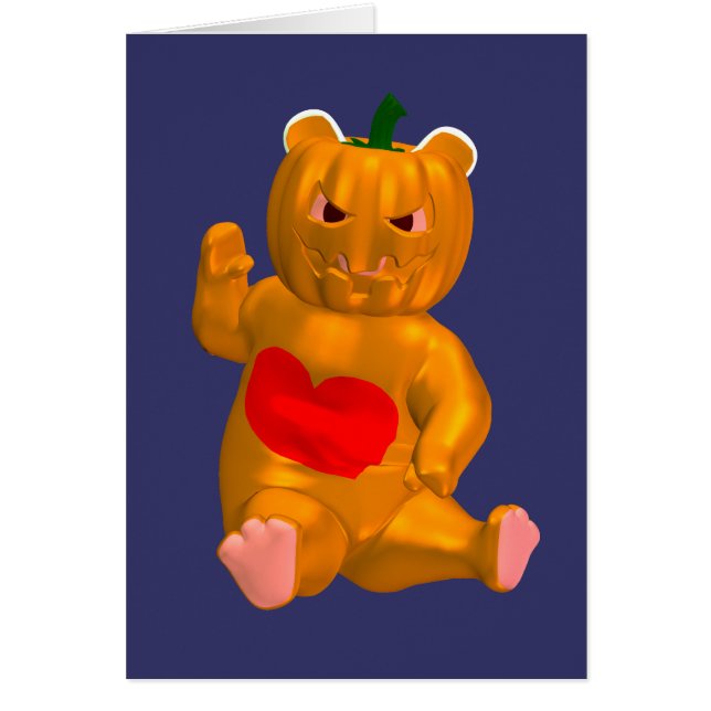 Cool Little Halloween Bear Cards (Front)