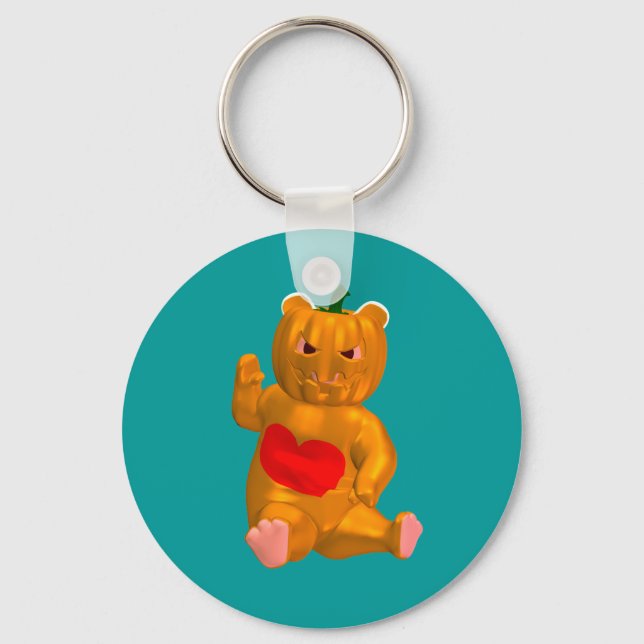 Cool Little Halloween Bear Keychain (Front)