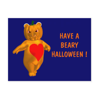 Cool Little Halloween Bear Postcard