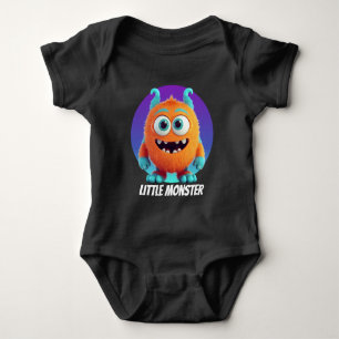 Cool little monster boys customizable baby bodysuit