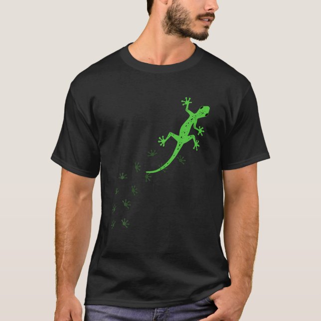 Cool Lizard Design For Men Women Gecko Pet Animal T-Shirt (Front)