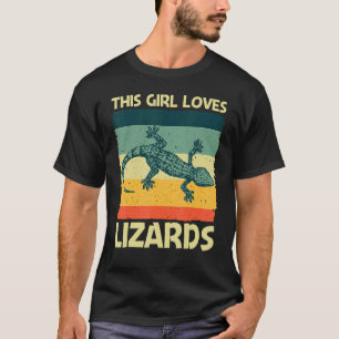Cool Lizard For Girls Mom Reptile Animal Lizard 1 T-Shirt